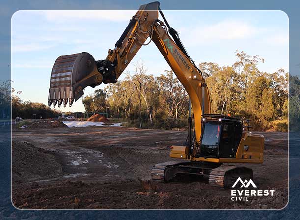 Commercial Building Site Works at Everest Civil, Australia