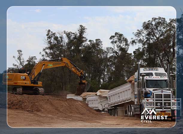 Commercial Building Site Works at Everest Civil, Australia