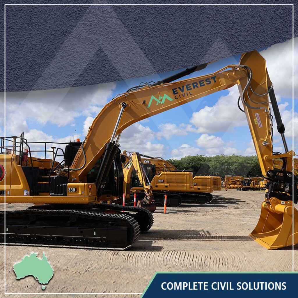 Plant Hire for Civil Construction at Everest Civil in Australia, Queensland, Brisbane